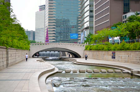 Gangnam district in Seoul, Koreaのeditorial素材