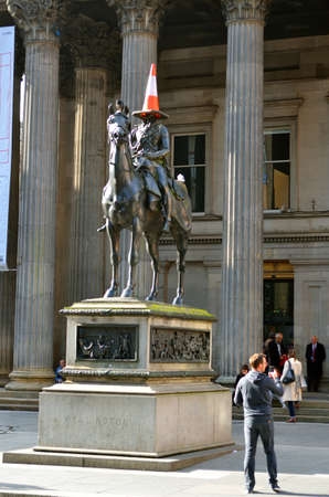 Modern art museum Glasgow, Scotland, UKのeditorial素材