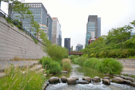 Gangnam district in Seoul, Koreaのeditorial素材