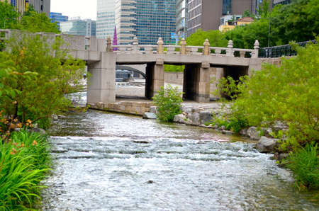 Gangnam district in Seoul, Koreaの写真素材