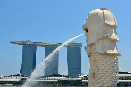 Stock image of Singapore cityscapeのeditorial素材