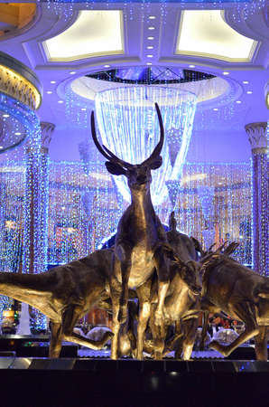 Stock image of street illuminated for christmasのeditorial素材