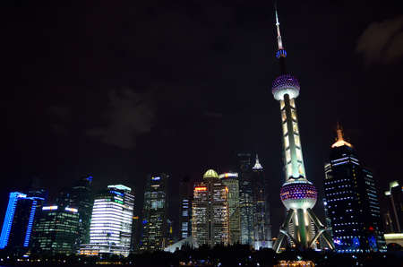 Stock image of Shanghai skyline, Chinaのeditorial素材