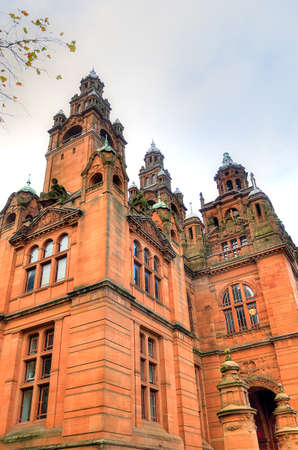 The Kelvingrove art gallery and museum, Glasgow, Scotlandのeditorial素材