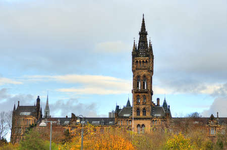 University of Glasgow Main Building - Scotlandのeditorial素材