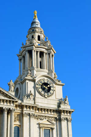 St. Paul's Cathedral church, London, UKの写真素材