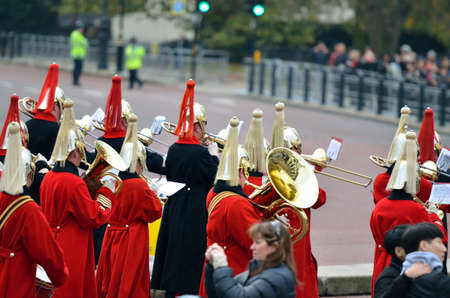 Changing of the guard in Buckingham Palace.