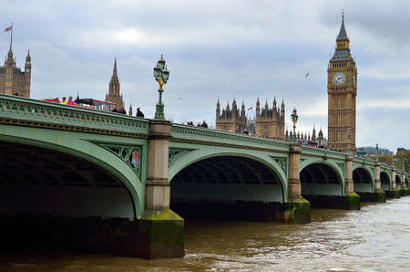 Big Ben and Houses of Parliament, London, UKの写真素材