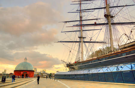 Cutty Sark, Greenwich, London, UKのeditorial素材