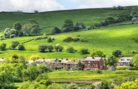 Classic british landscape at the Peak district near Manchester