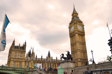 Big Ben and Houses of Parliament, London, UKのeditorial素材