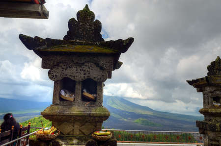 Landscape of Batur volcano on Bali island, Indonesiaのeditorial素材