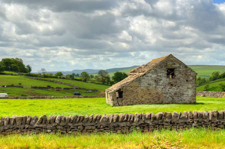 Classic british landscape at the Peak district near Manchesterの写真素材