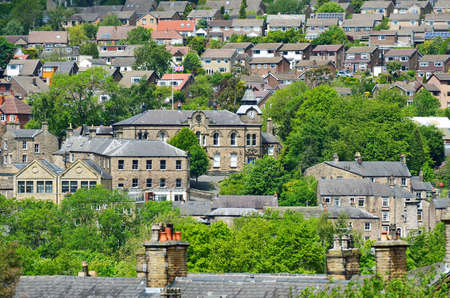 Classic british landscape at the Peak district near Manchesterの写真素材