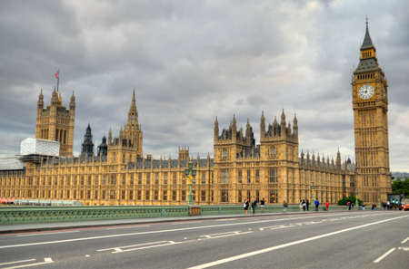 Big Ben and Houses of Parliament, London, UKの写真素材