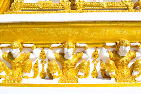 Three powerful monkeys are carrying pagoda.の写真素材