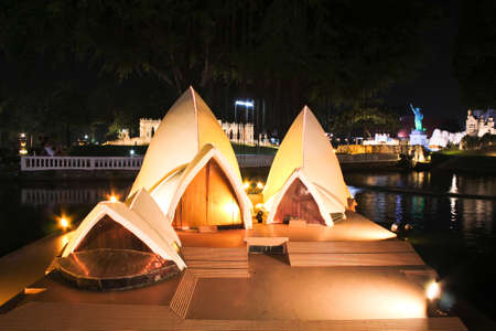CHONBURI, THAILAND - NOVEMBER 21: An opera house was reproduced to mini size in Mini Siam on...