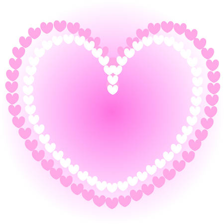 pink heart  backgroundmay be use for Valentine or wedding cardのイラスト素材