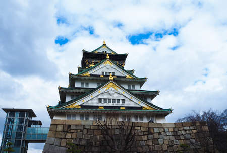 Osaka castle is one of Japan's most famous landmarkのeditorial素材