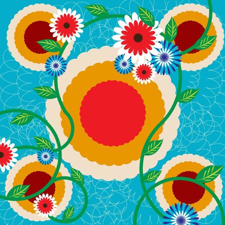 flower backgroundのイラスト素材