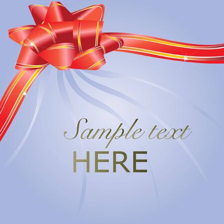 celebration card with red elegant bowのイラスト素材