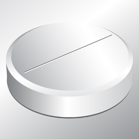 isolated white pharmaceutical pillのイラスト素材