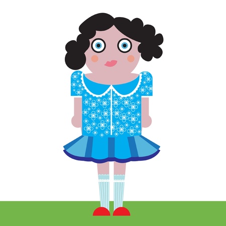 funny girlのイラスト素材
