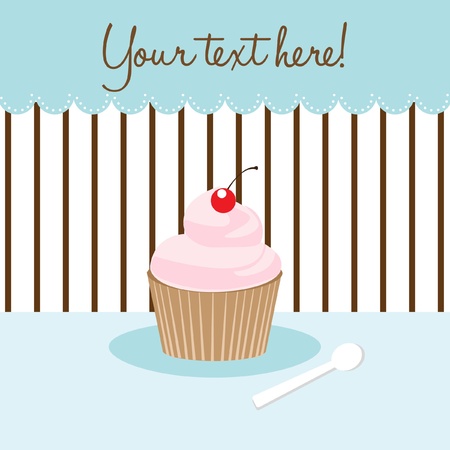 cupcake cardのイラスト素材