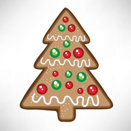 christmas tree cookieのイラスト素材