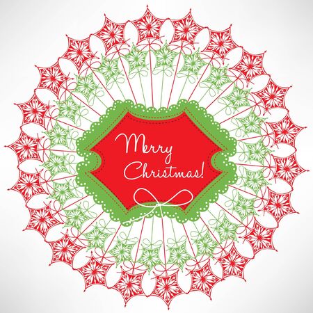 christmas decoration cardのイラスト素材