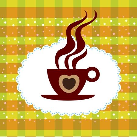 cup of coffee backgroundのイラスト素材