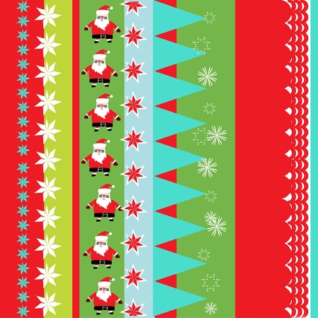 christmas wrapping paper patternのイラスト素材