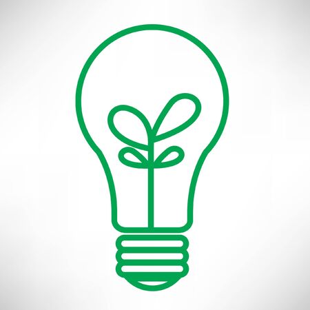green light bulbのイラスト素材