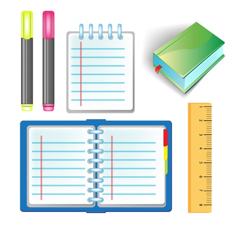 office school supply setのイラスト素材