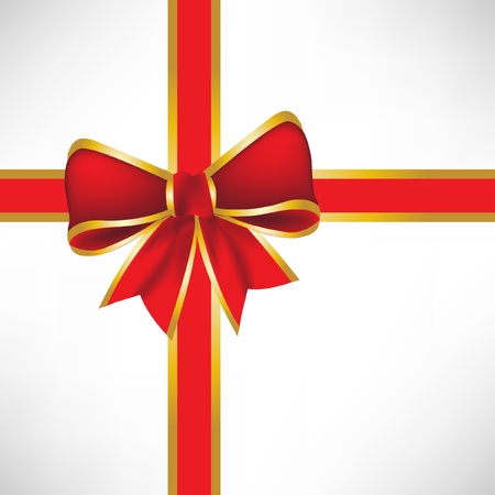 crossed red bow backgroundのイラスト素材