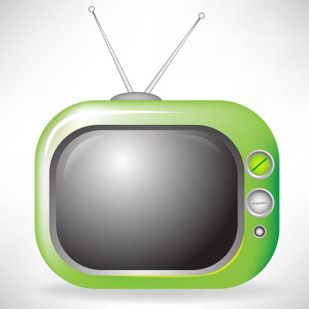 retro televisionのイラスト素材