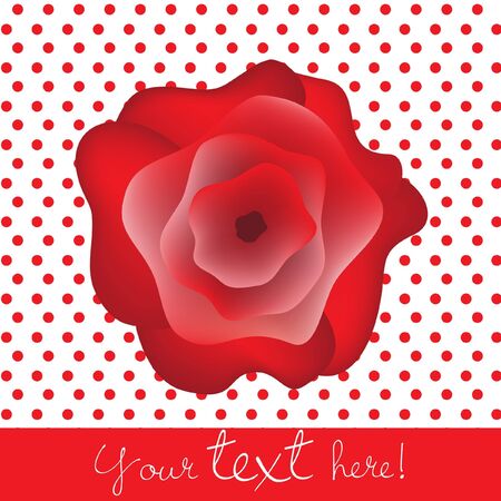 valentine rose cardのイラスト素材