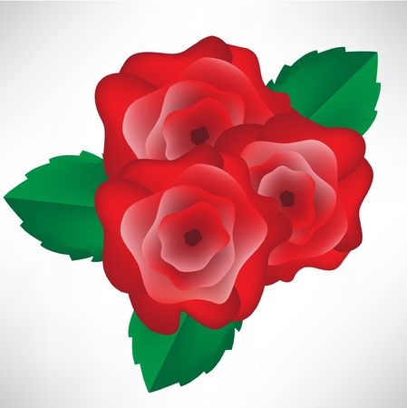 roses arrangementのイラスト素材