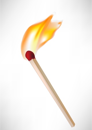 red lighter with flame isolated のイラスト素材