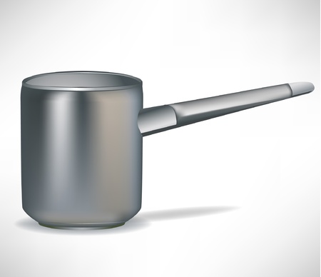 simple pot isolated on whiteのイラスト素材