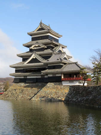 Castle in the Japanese town, Matsumotoのeditorial素材
