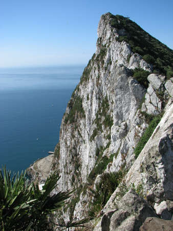View from the top of the Rock of Gibraltarの写真素材