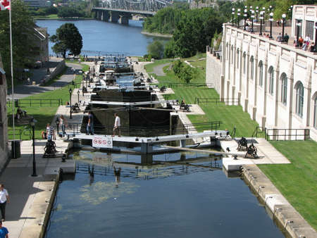 Main canal in Canadaのeditorial素材