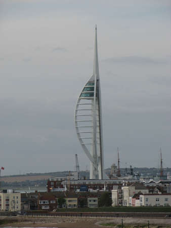 Spinnaker Tower located on the seafront at Southsea, Portsmouthのeditorial素材