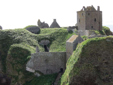 View of Dunnottar Castle, near Stonehaven, Scotlandのeditorial素材