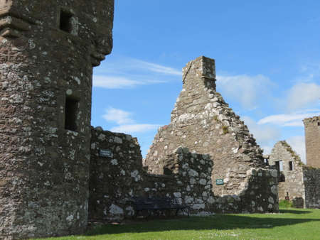 View of Dunnottar Castle, near Stonehaven, Scotlandのeditorial素材