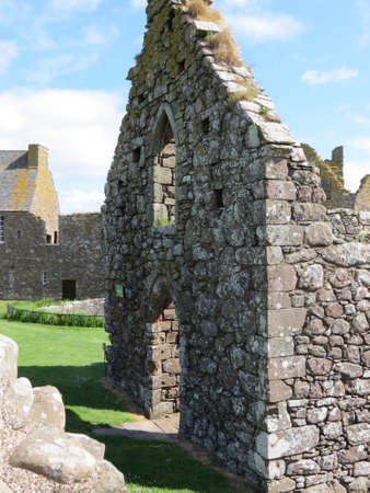 View of Dunnottar Castle, near Stonehaven, Scotlandのeditorial素材