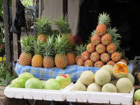 Market stall in Antigua, Guatemalaのeditorial素材