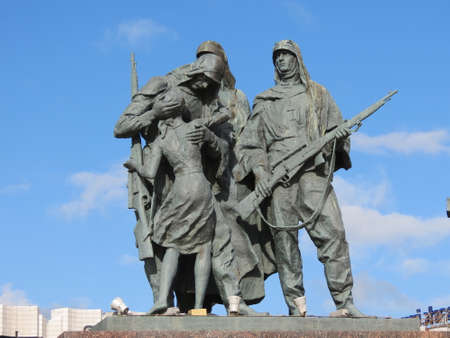 Russian war memorial in St Petersburg, Russia.のeditorial素材