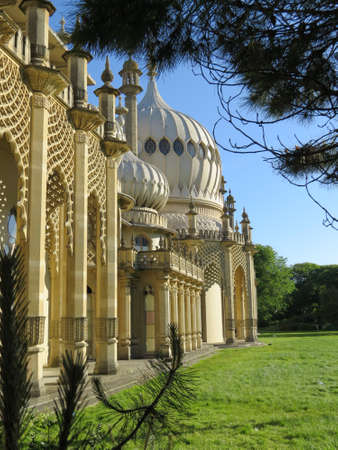 Brighton Pavillion as seen from the street.のeditorial素材